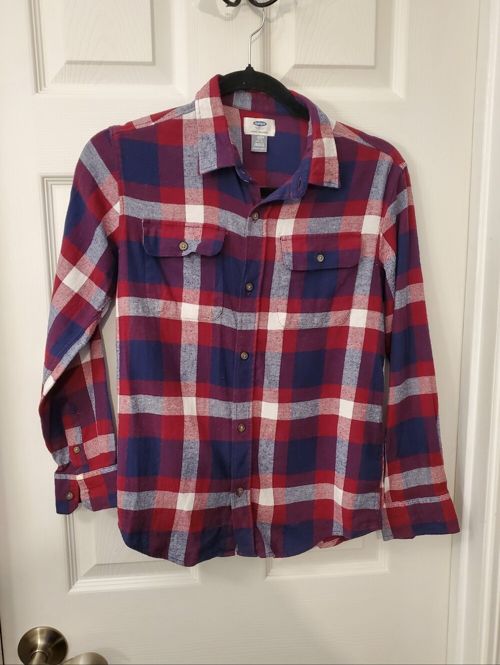 Boys Old Navy Plaid Flannel 10/12